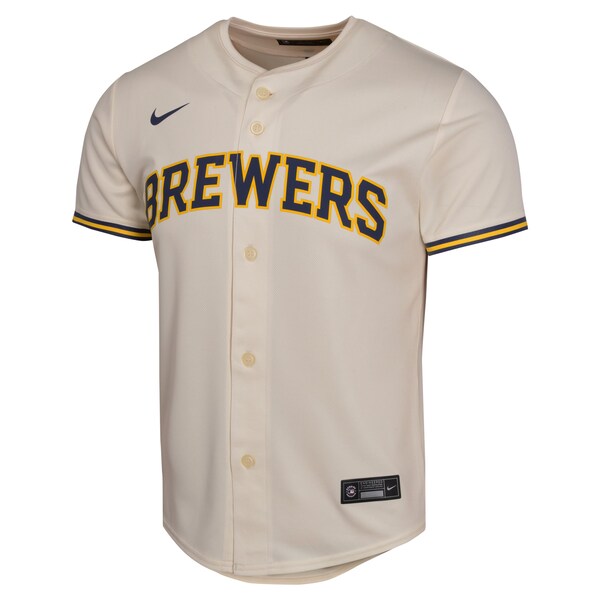 Christian Yelich Milwaukee Brewers Nike Youth Home Game Player Jersey - Cream