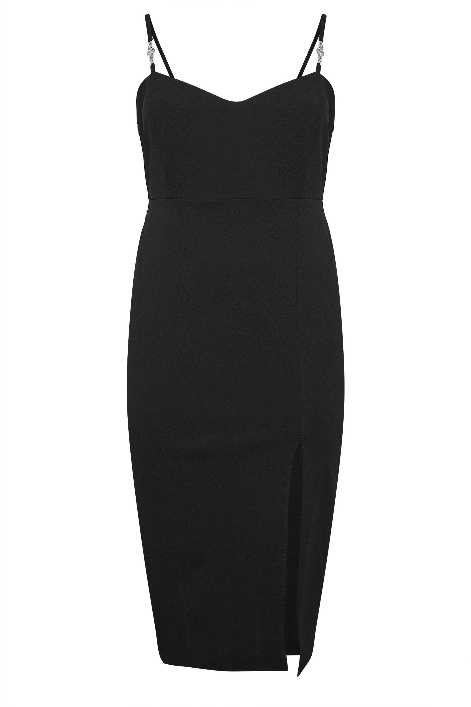 Yours Diamante Strap Midi Dress