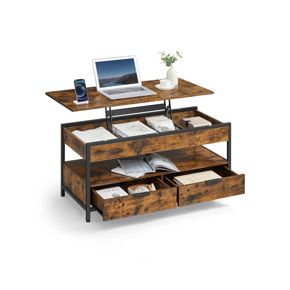 Table basse avec plateau relevable
