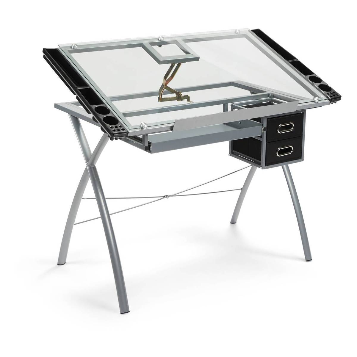 Glass Top Art Desk 75cm x 111cm x 60cm