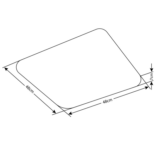 Plafon KASTOR kwadratowy biały LED 1x36W 48cm 4000lm IP20 Polux