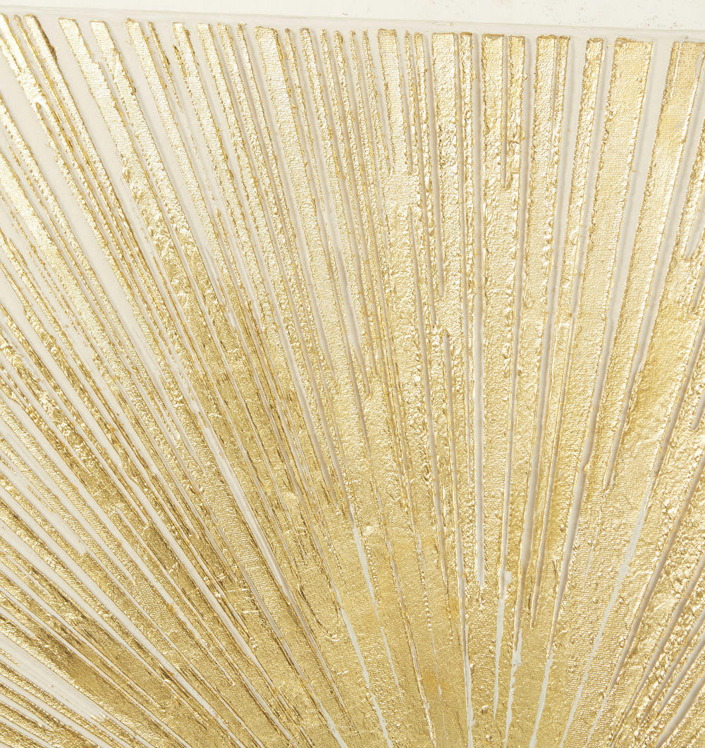 - Toile peinture dorée 95x95