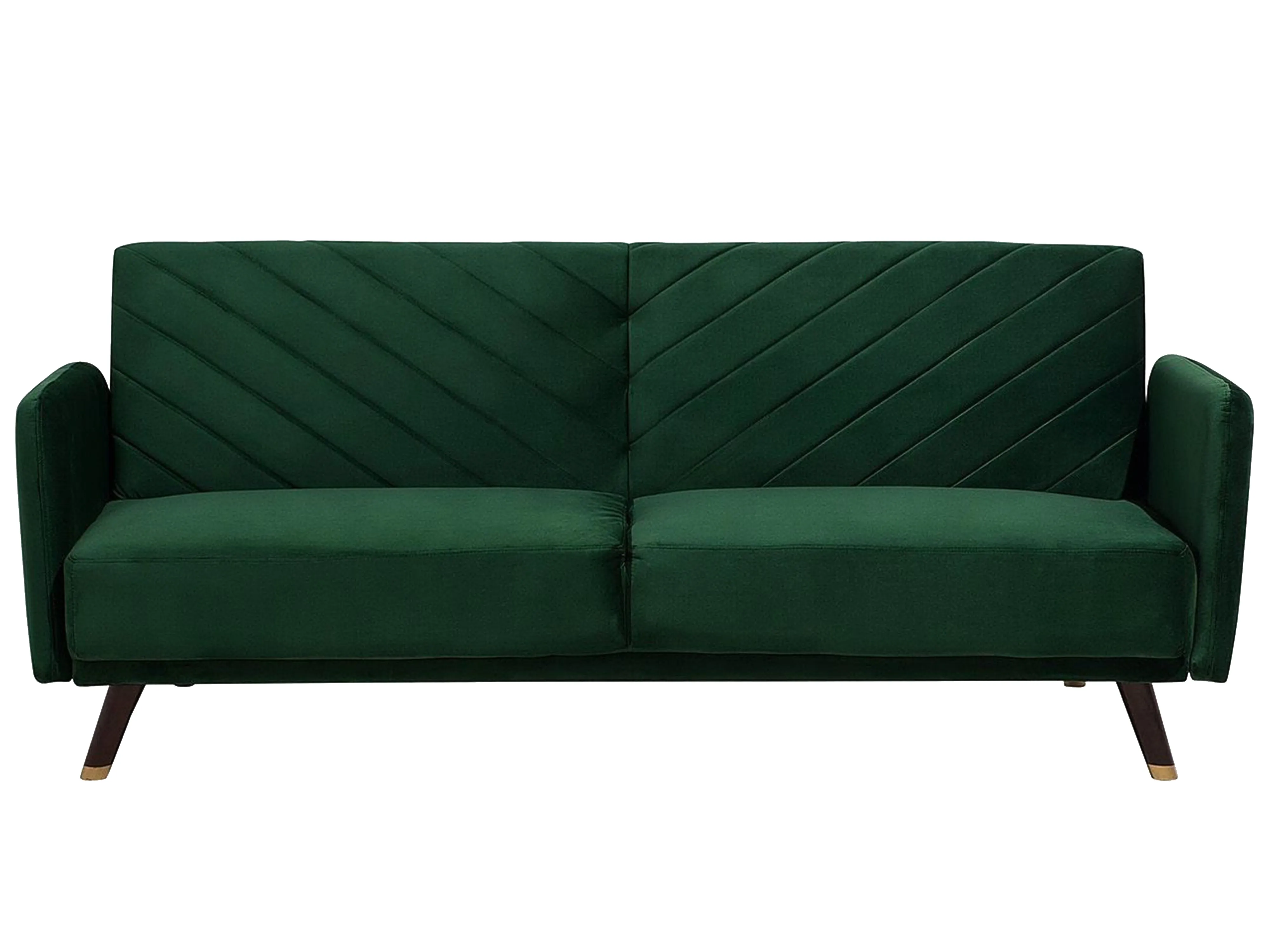 Sofa Bed 3 Seater SENJA Velvet Emerald Green