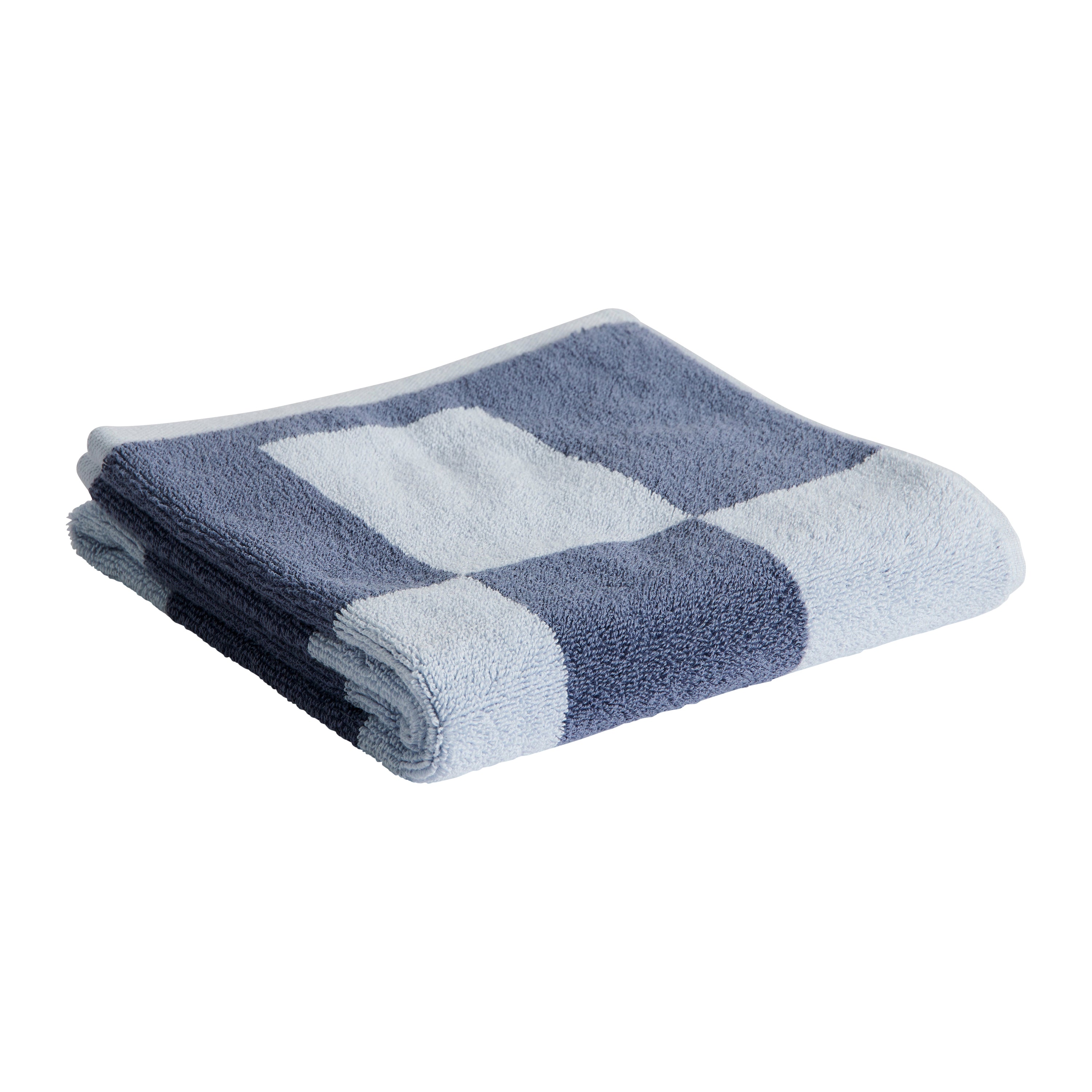 HAY Check Gastendoek - Staal Blauw
