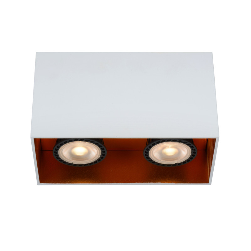 Spot Bido blanc GU10 2 x 50 W LUCIDE