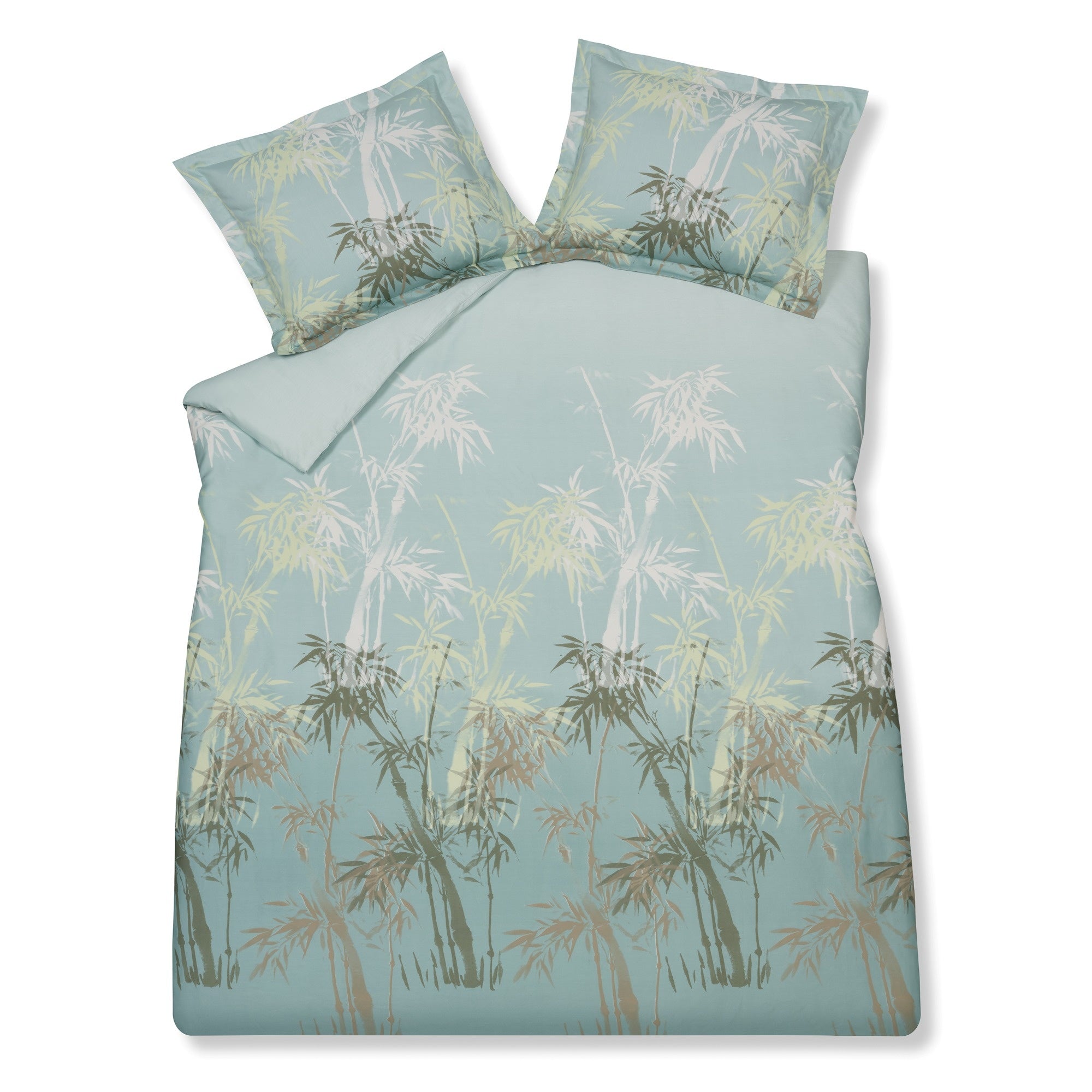 Palm Paradise Dekbedovertrek Thyme   140 x 200 220 cm   Groen   Blauw