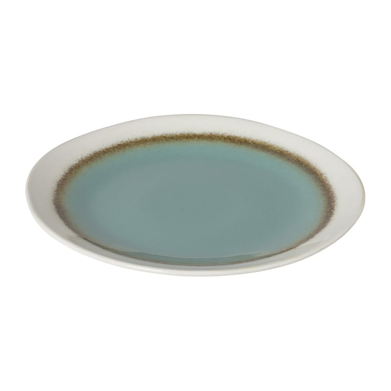 Ontbijtbord Roots - turquoise - &Oslash;22x2.5 cm