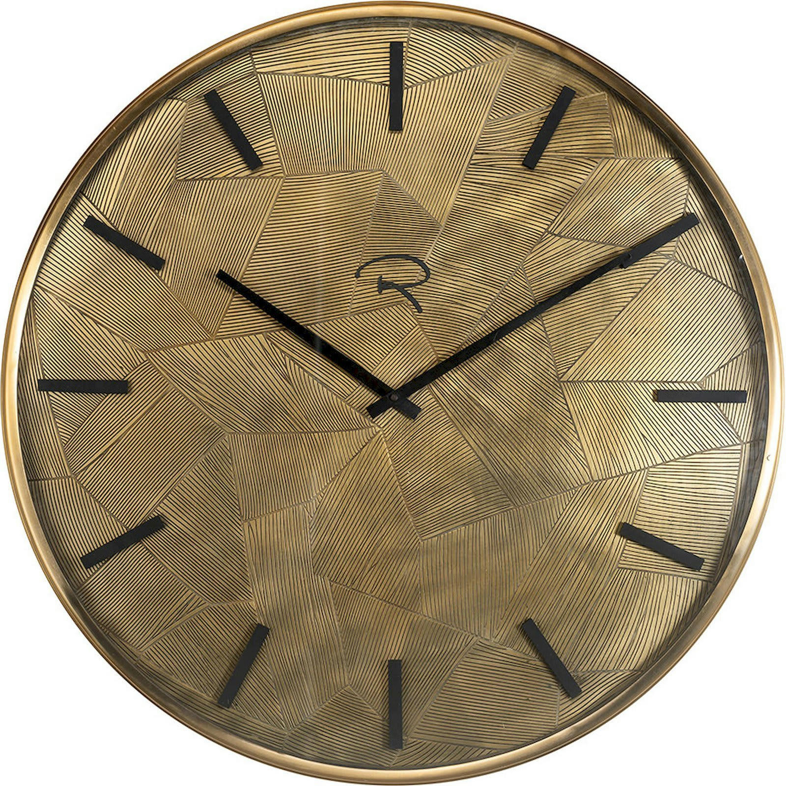 RICHMOND DECORATION - Horloge murale Métal Or