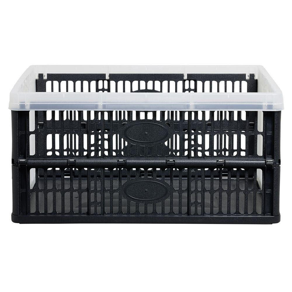 Casier pliant 32L noir et blanc