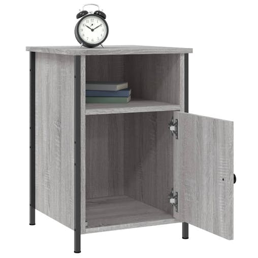 NNEVL Bedside Cabinets 2 pcs Grey Sonoma 40x42x60 cm Engineered Wood