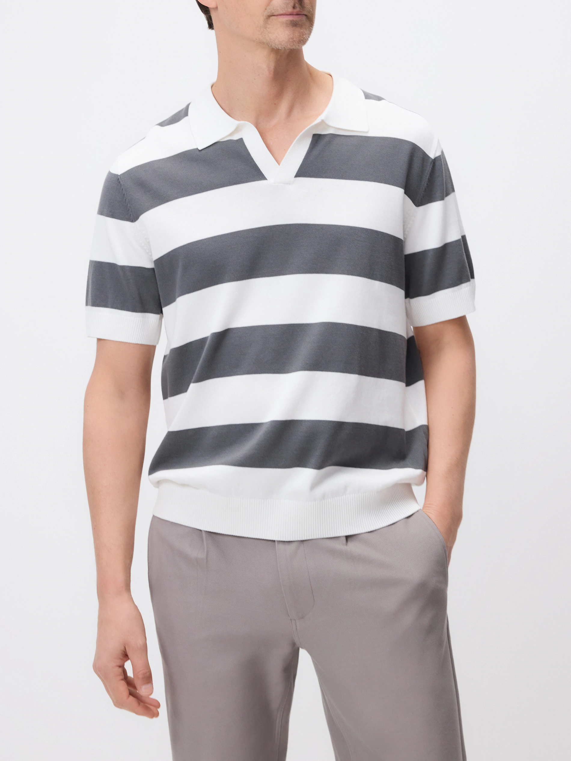 Bawełniany sweter polo