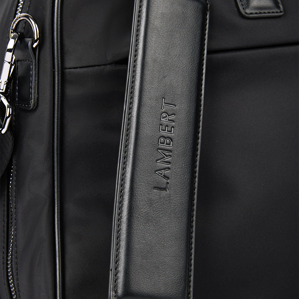 The Amalfi – Black Small Nylon Travel Bag