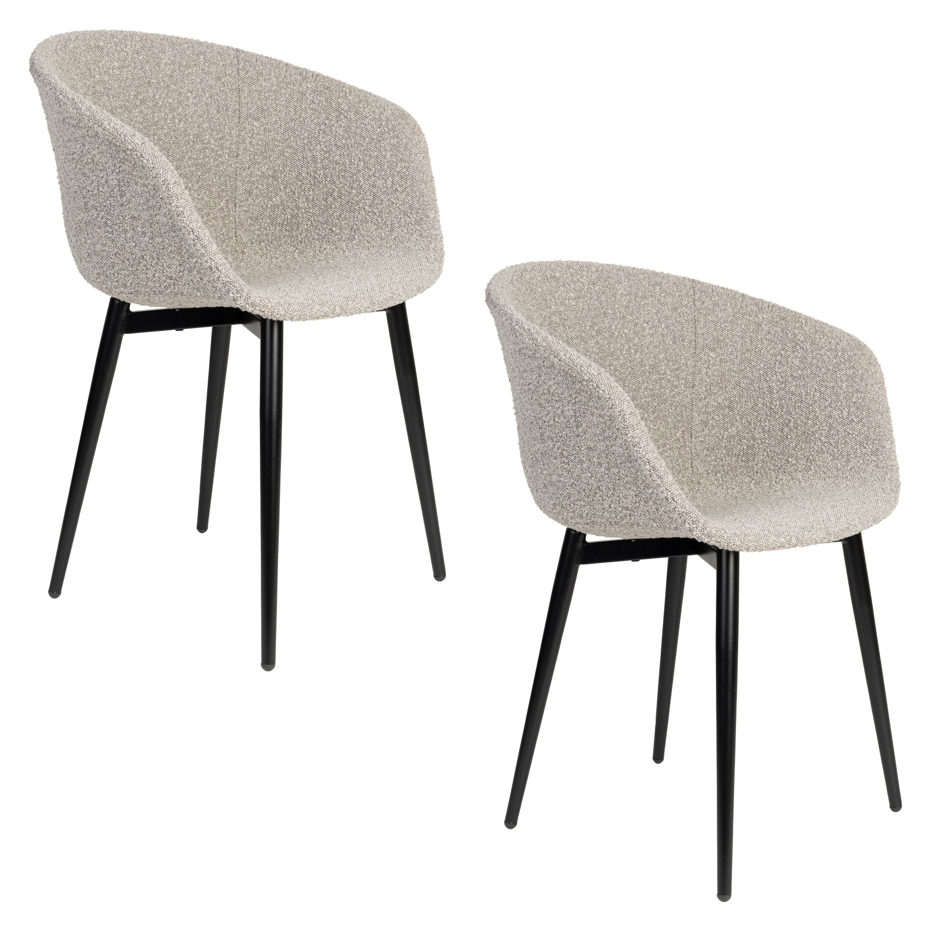 Housecraft Living Charly Eetkamerstoelen Armleuning - Set van 2