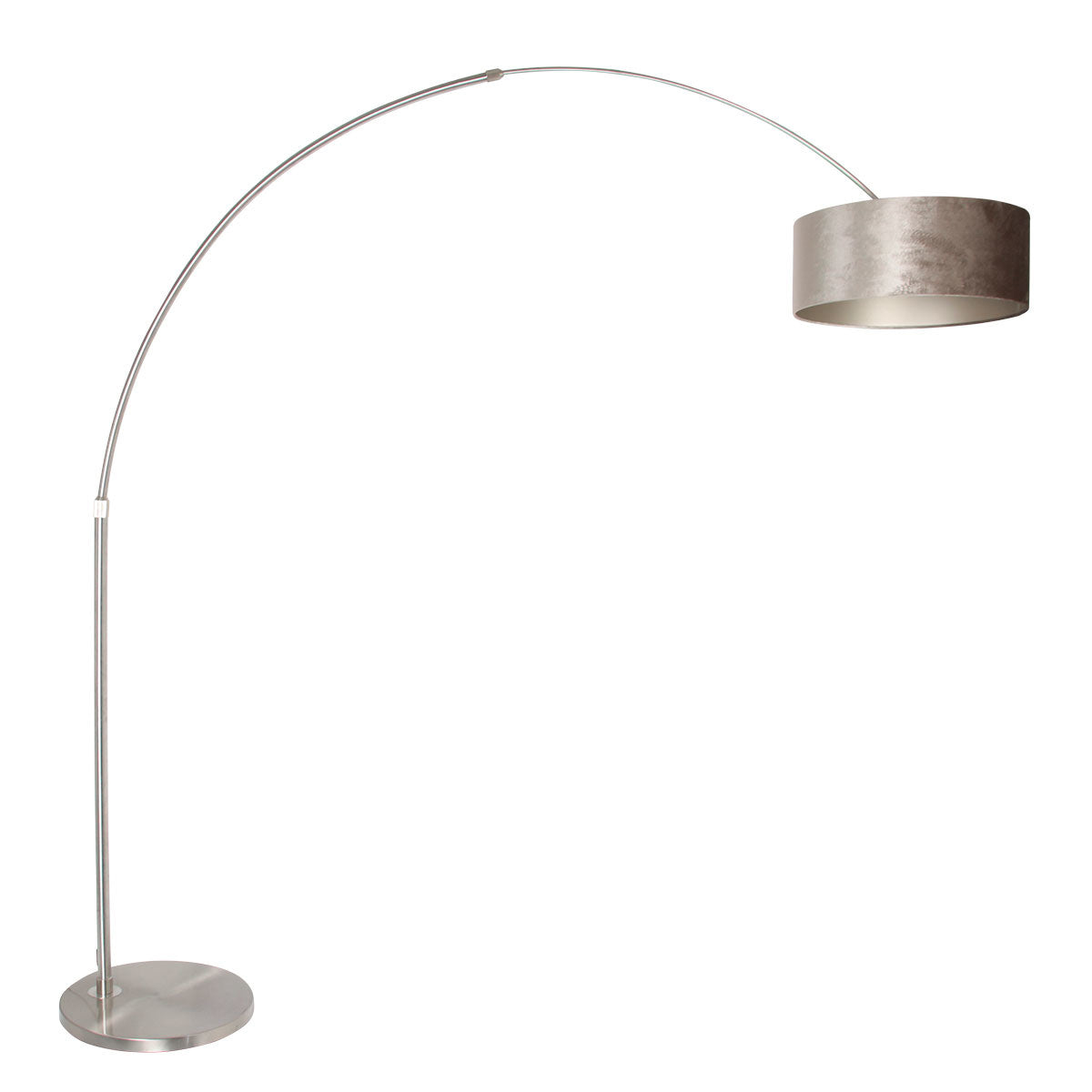 Steinhauer vloerlamp Sparkled - 1 lichts - 190x 230 cm - mat chroom zilver
