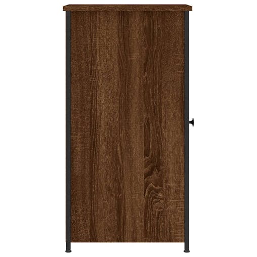NNEVL Bedside Cabinet Brown Oak 32x42x80 cm Engineered Wood
