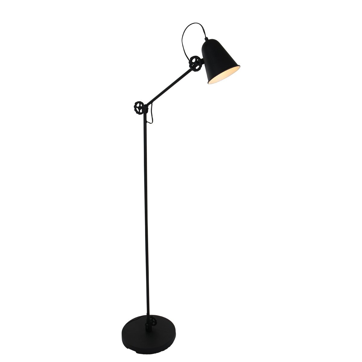 Anne Light & home vloerlamp dolphin - 1 lichts - 28x 160 cm - zwart