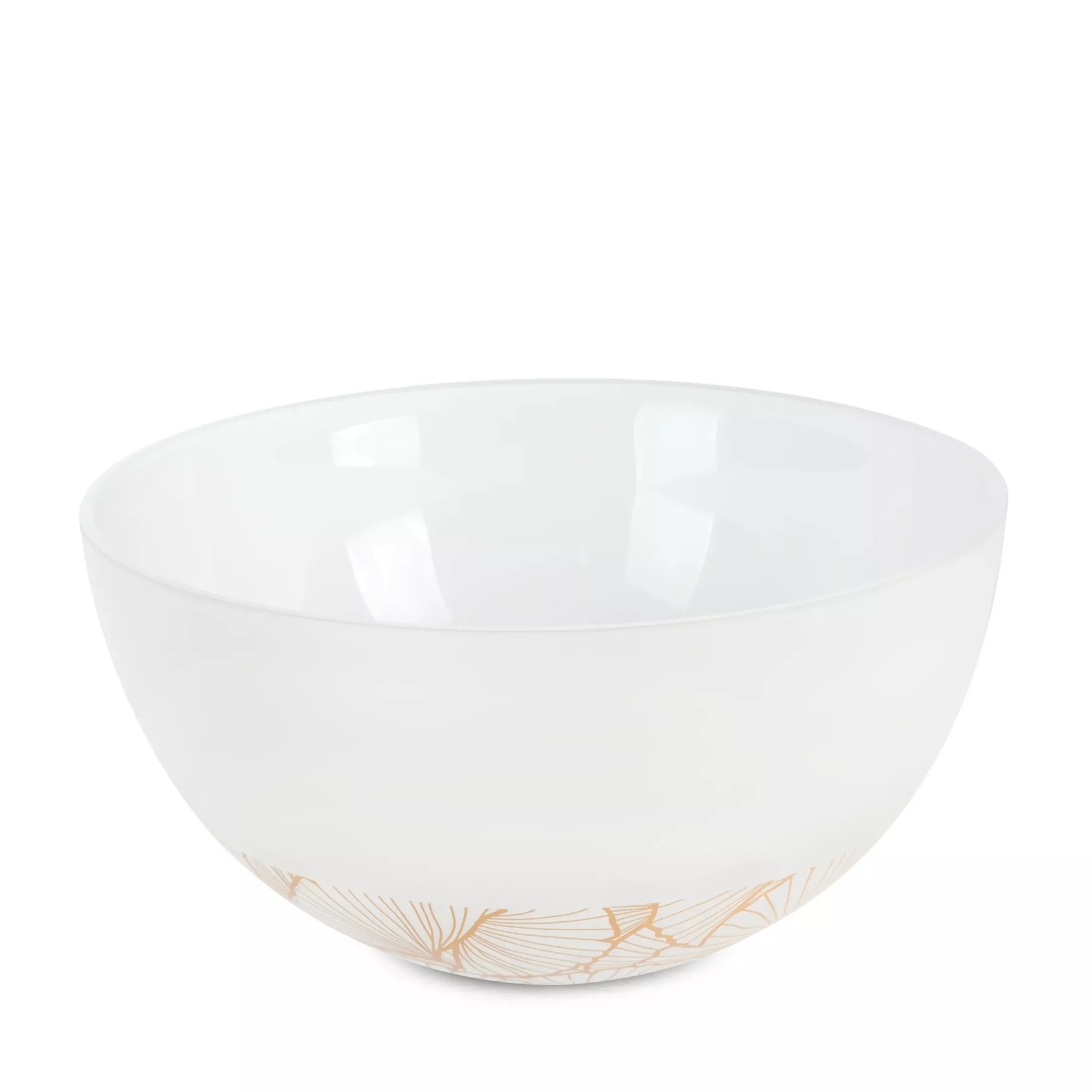 LIMITED COLLECTION Misa LUNA biało-złota z malowanego szkła artystycznegoBLASK BIELI