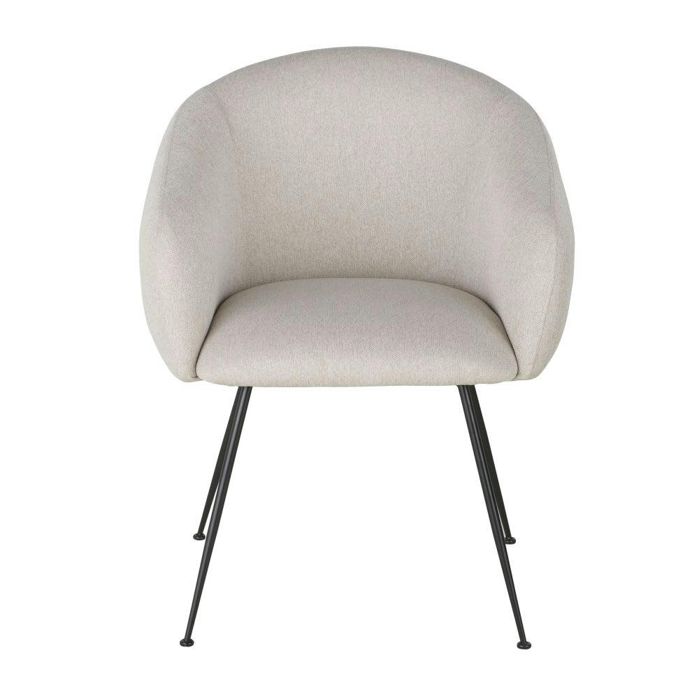 Kyss - Fauteuil de table beige chiné