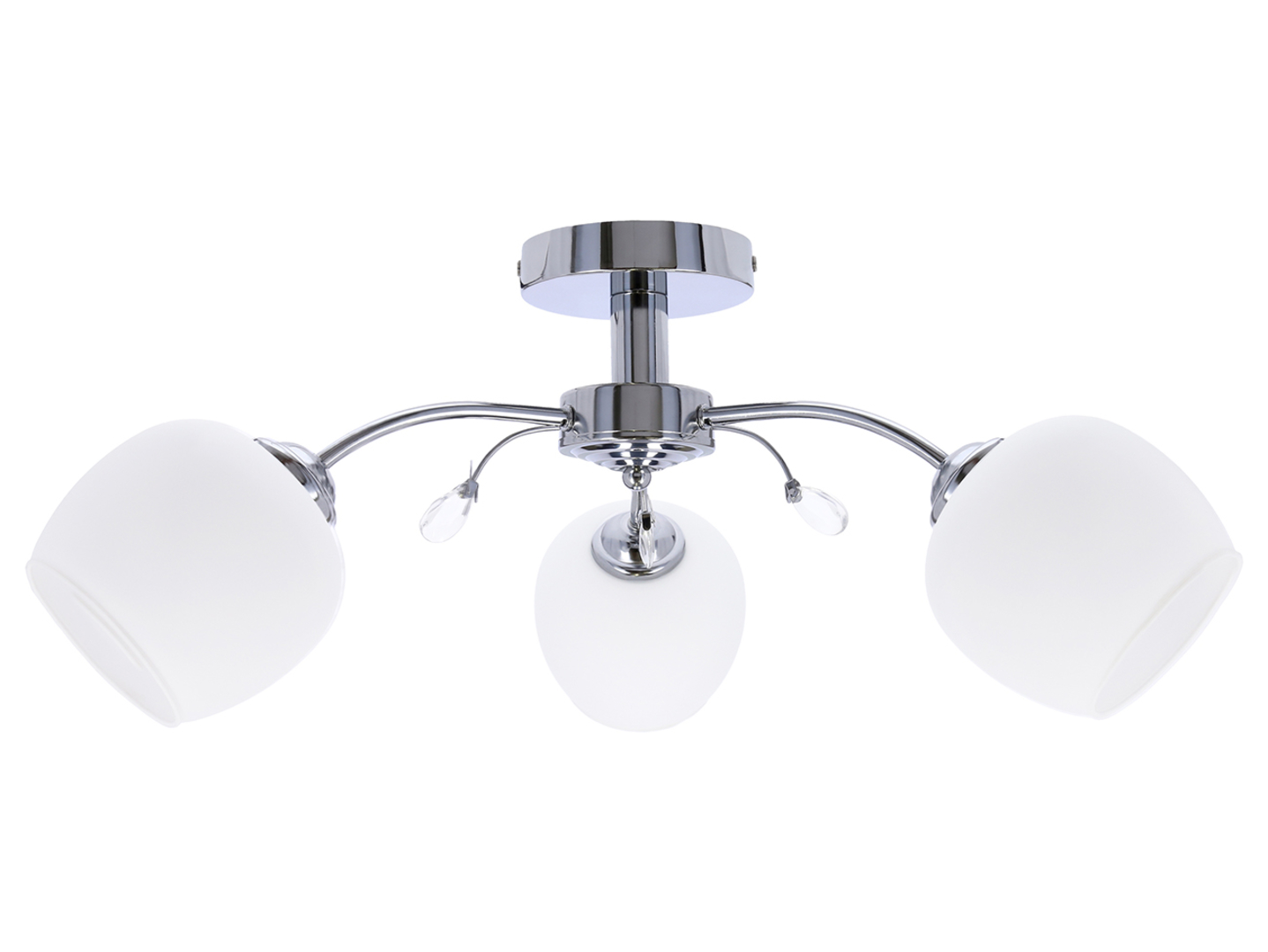 Lampa sufitowa Estar 3-punktowa metalowa srebrna