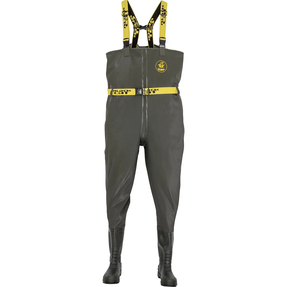 Black Cat Green Booted PVC wader