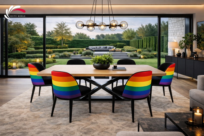 Krzesło Tapicerowane Premium KL-4 Rainbow