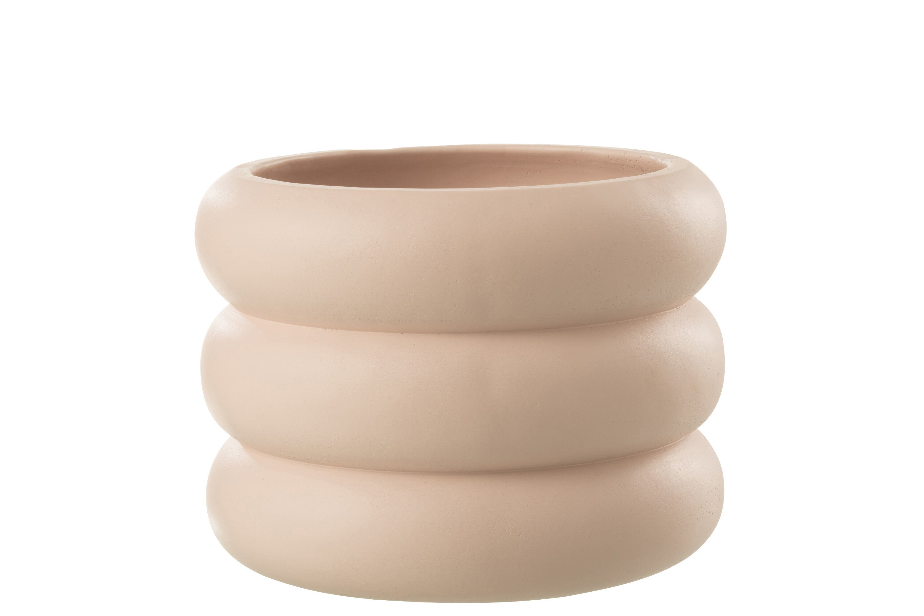 J-Line bloempot Ring - cement - beige - large - Ø 23 cm