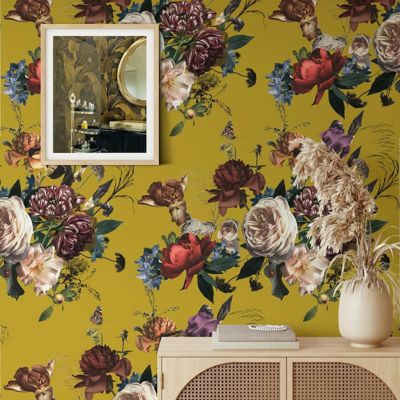 FLOREALI - Papier Peint Floral Renaissance 250x200 cm