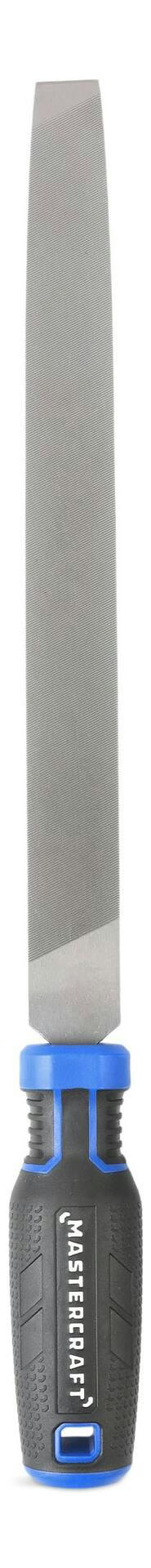 Mastercraft Mill Bastard File, Single Cut Teeth, Ergonomic Handle, High Carbon Steel, Assorted Sizes