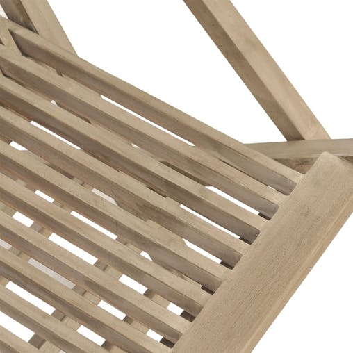 NNEVL Folding Garden Chairs 8 pcs Grey 56x61x89 cm Solid Wood Teak