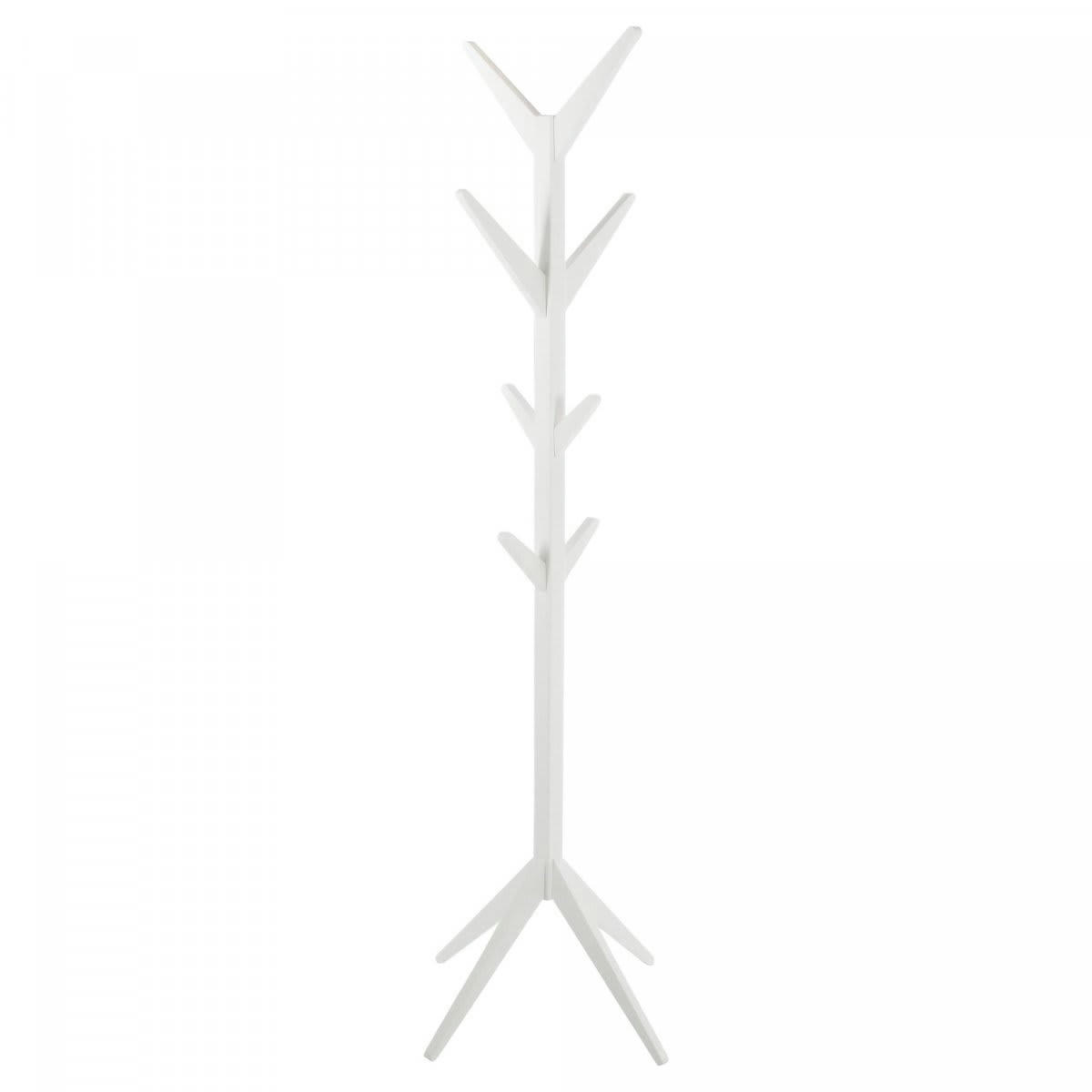 ASCOR - Porte manteaux moderne en bois blanc