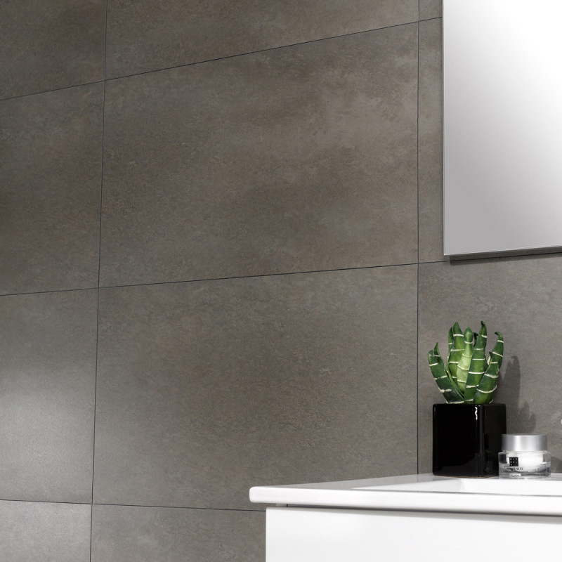 Dalle en PVC Taupe 65 x 37,5 cm 8 pièces DUMAWALL