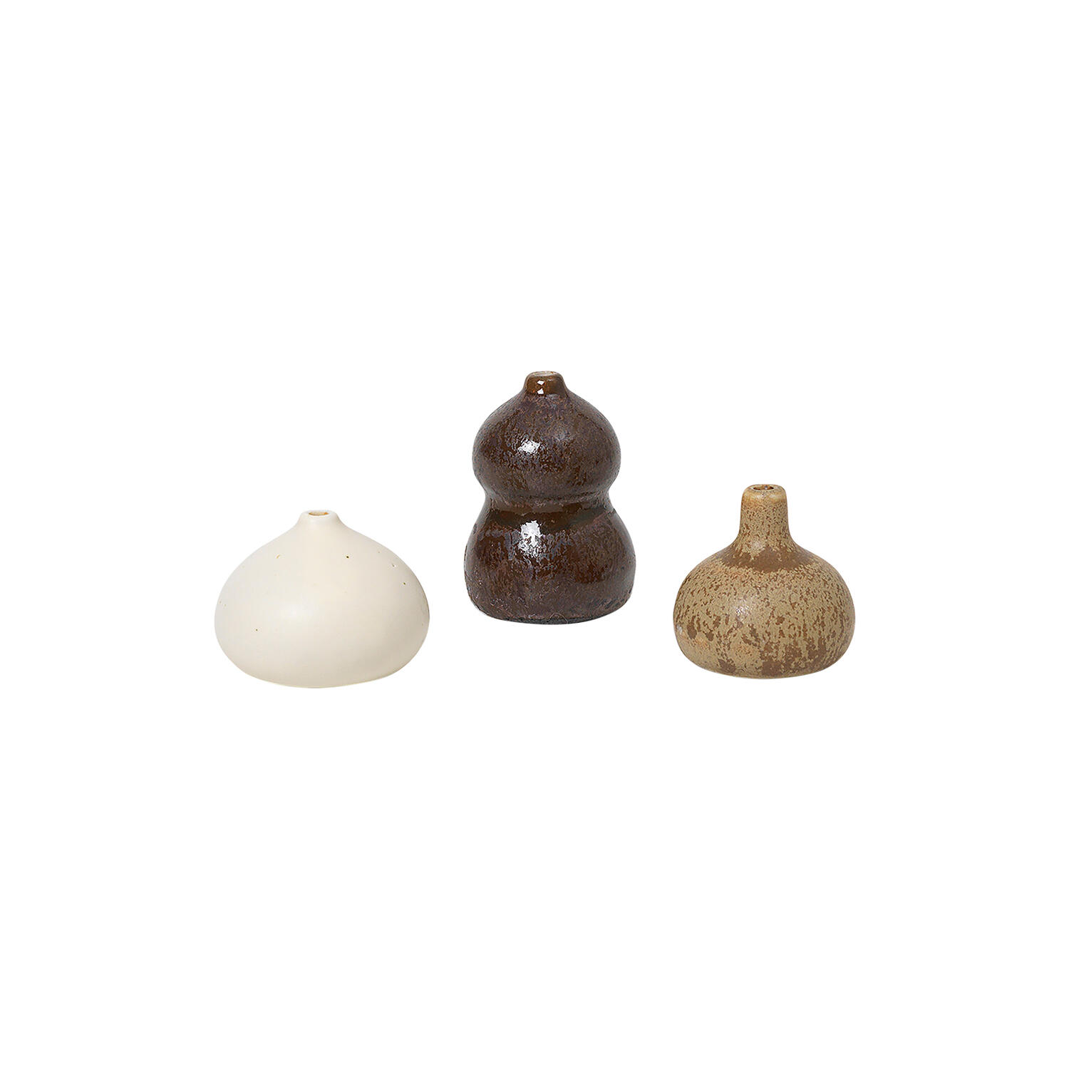 Komo Mini Vase s&aelig;t af 3, multi