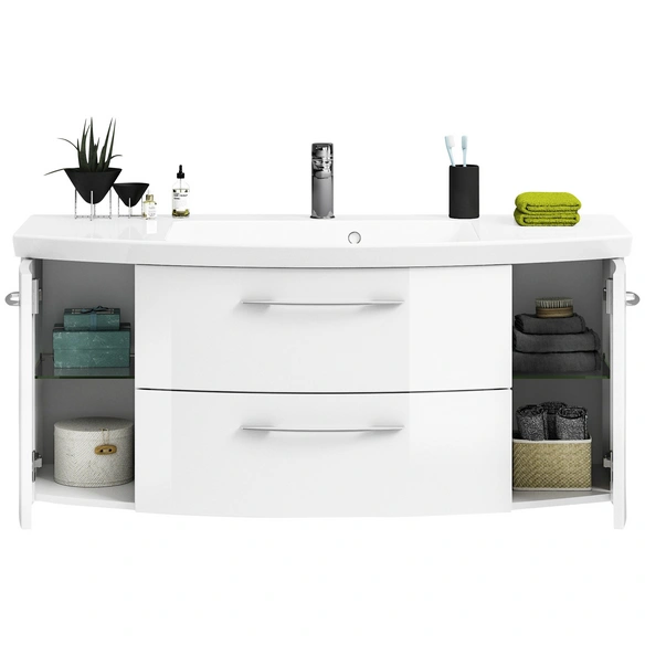 Waschtischunterschrank »Sprint Cassca«, (BxHxT): 121 x 53 x 50,5 cm, weiß