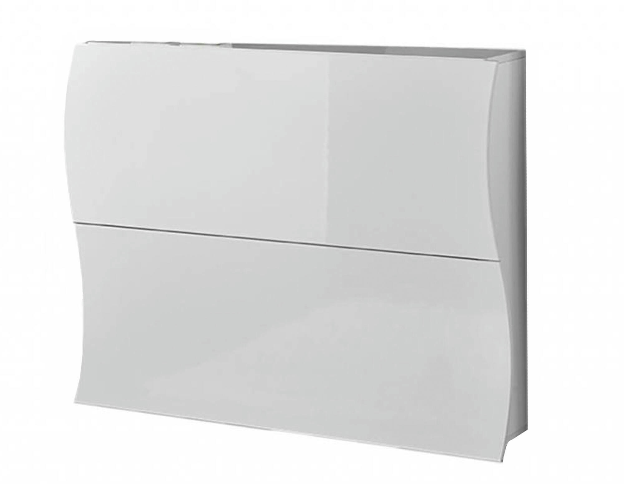 DABAYOM - Étagère à chaussures effet bois blanc brillant 101x27h82 cm