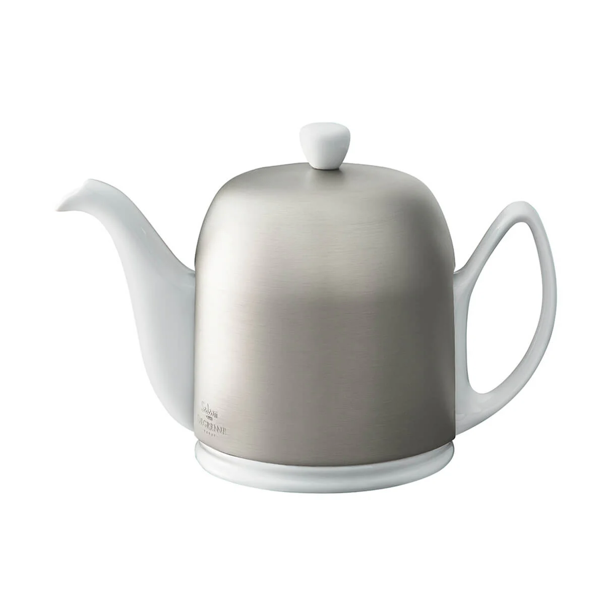 SALAM MINERALE Théière cloche zinc - corps blanc