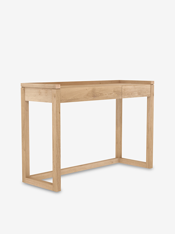 Bureau frame 2 tiroirs - ethnicraft chene clair