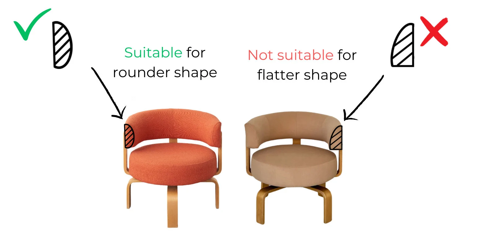 FRIDENE Swivel Chair Cover Slipcover Hand Made With Multiple Color and Fabric Options - Custom made to fit Fridene model chair