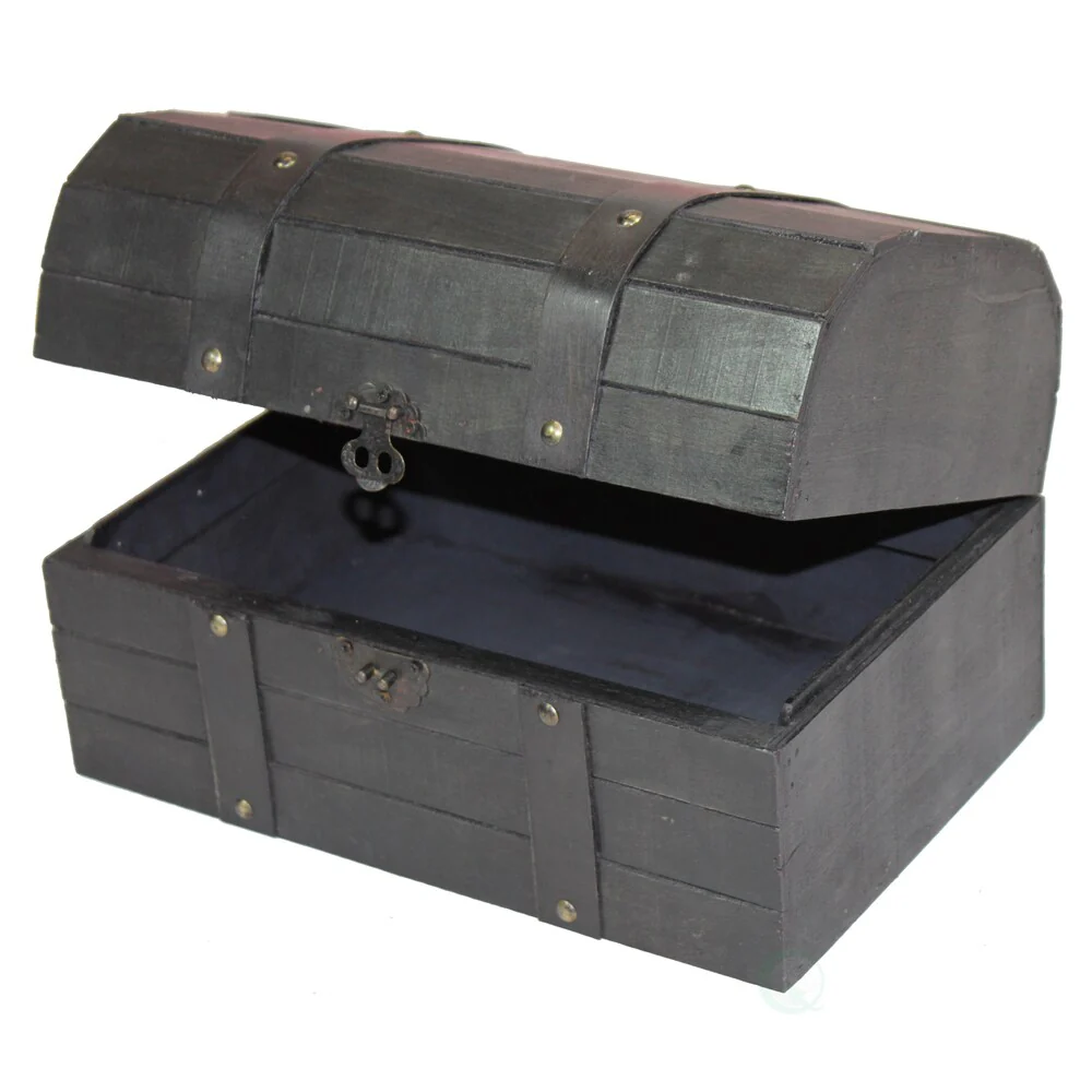 Old Style Barn Wood Trunk - brown