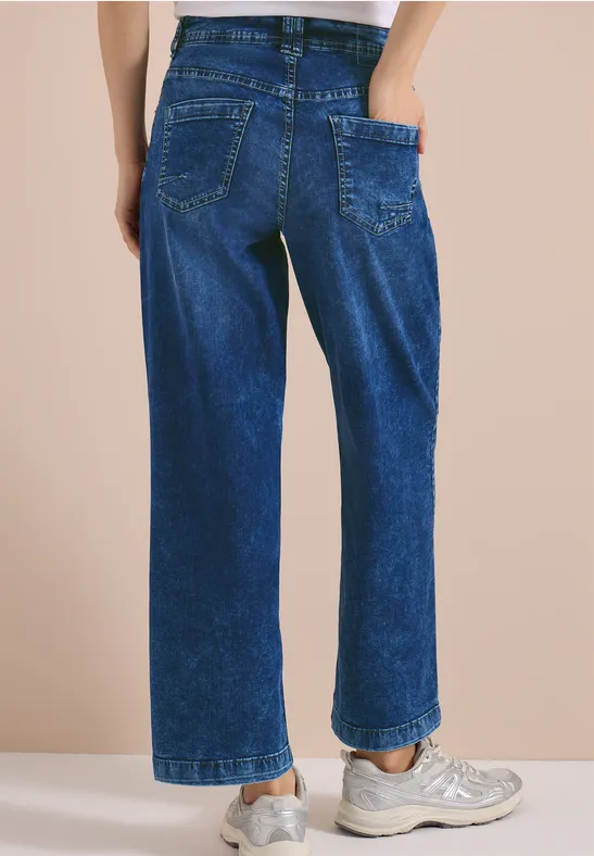 High Waist Wide Leg Jeans im Loose Fit