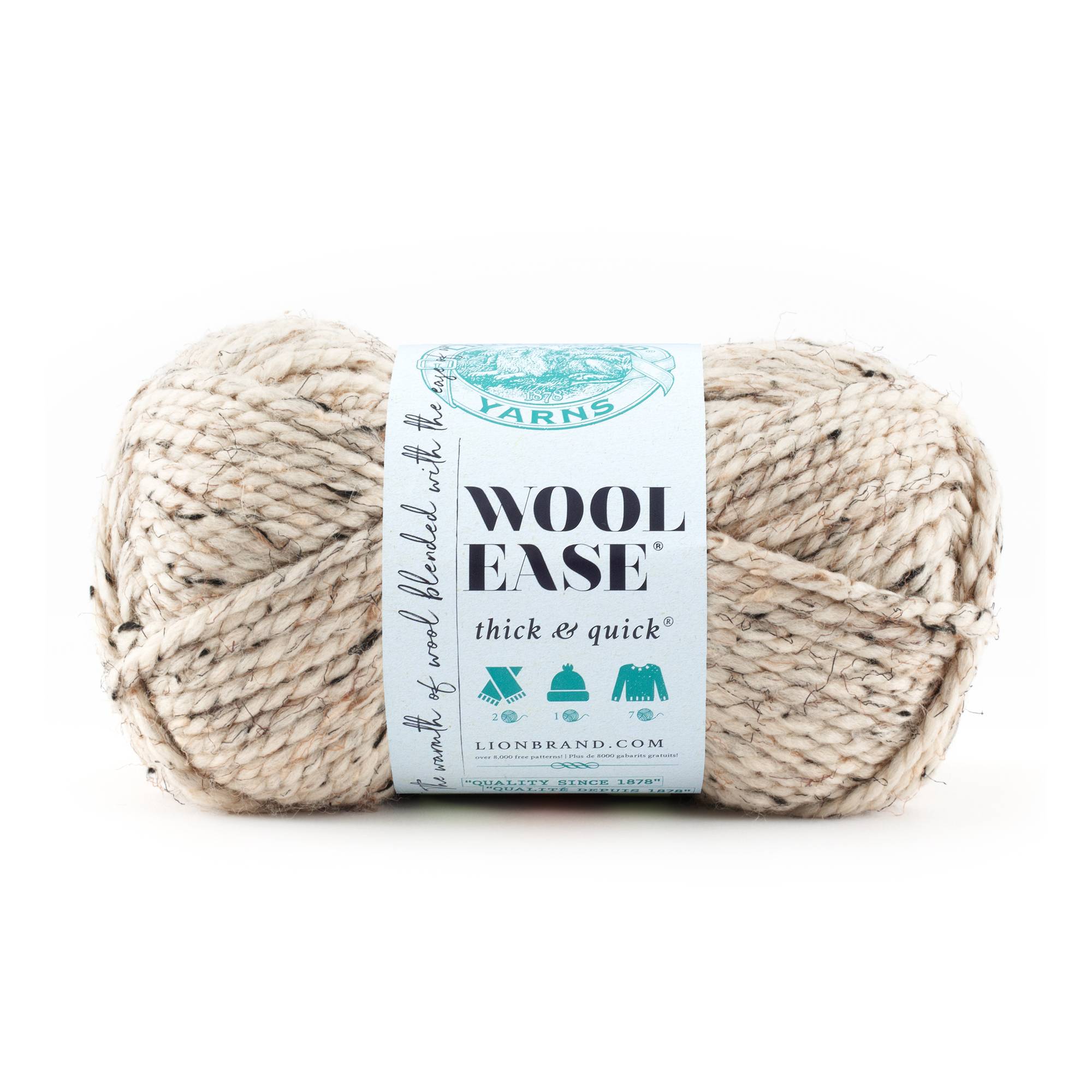 Lion Brand Oatmeal Wool-Ease Thick & Quick 170g