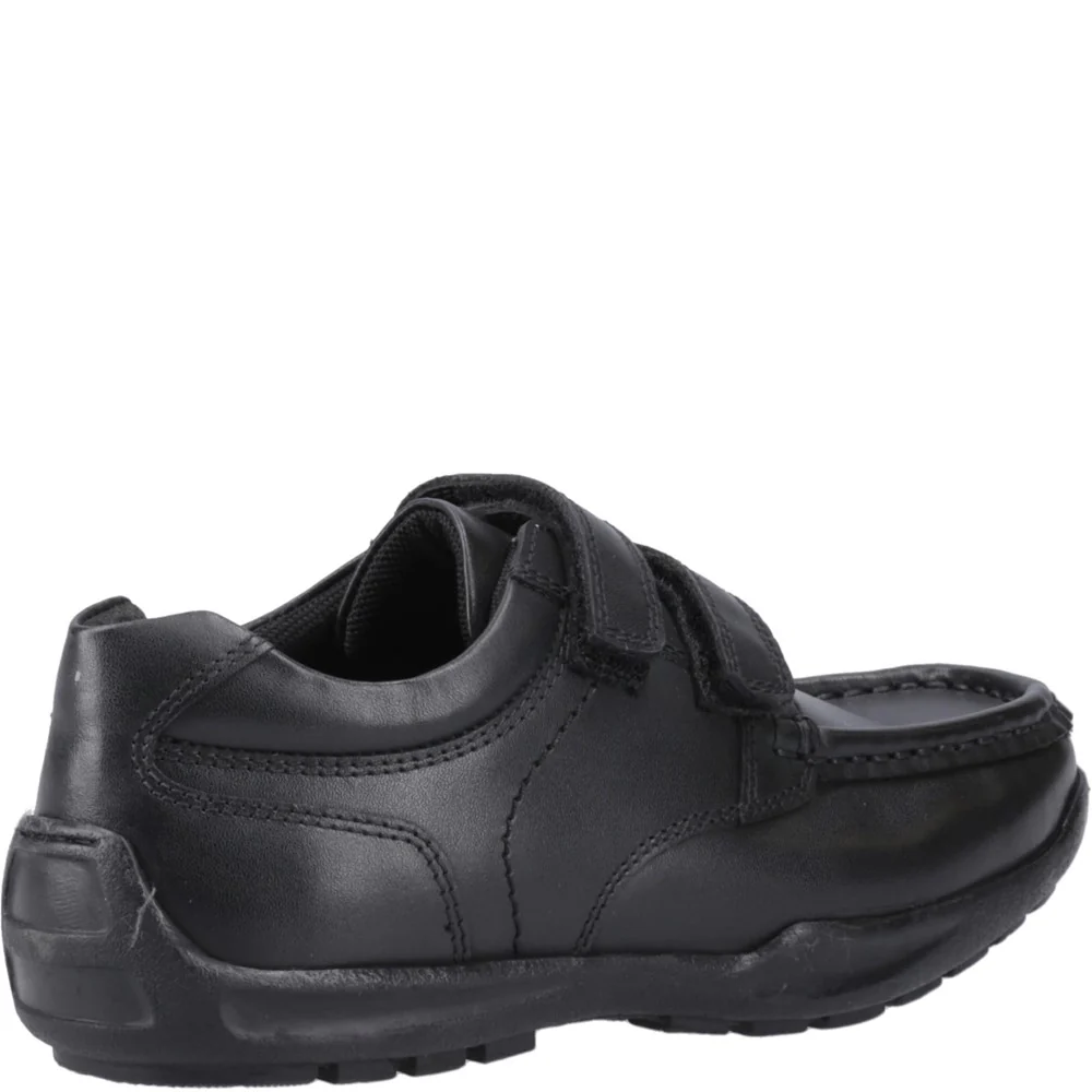 Hush Puppies Maddox Touch Fastening Junior School Shoes