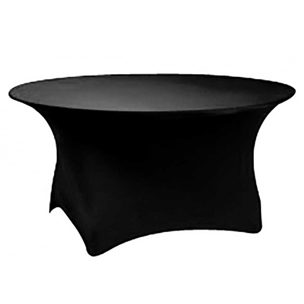 - Housse noire pour table de réception - 122x122x74cm