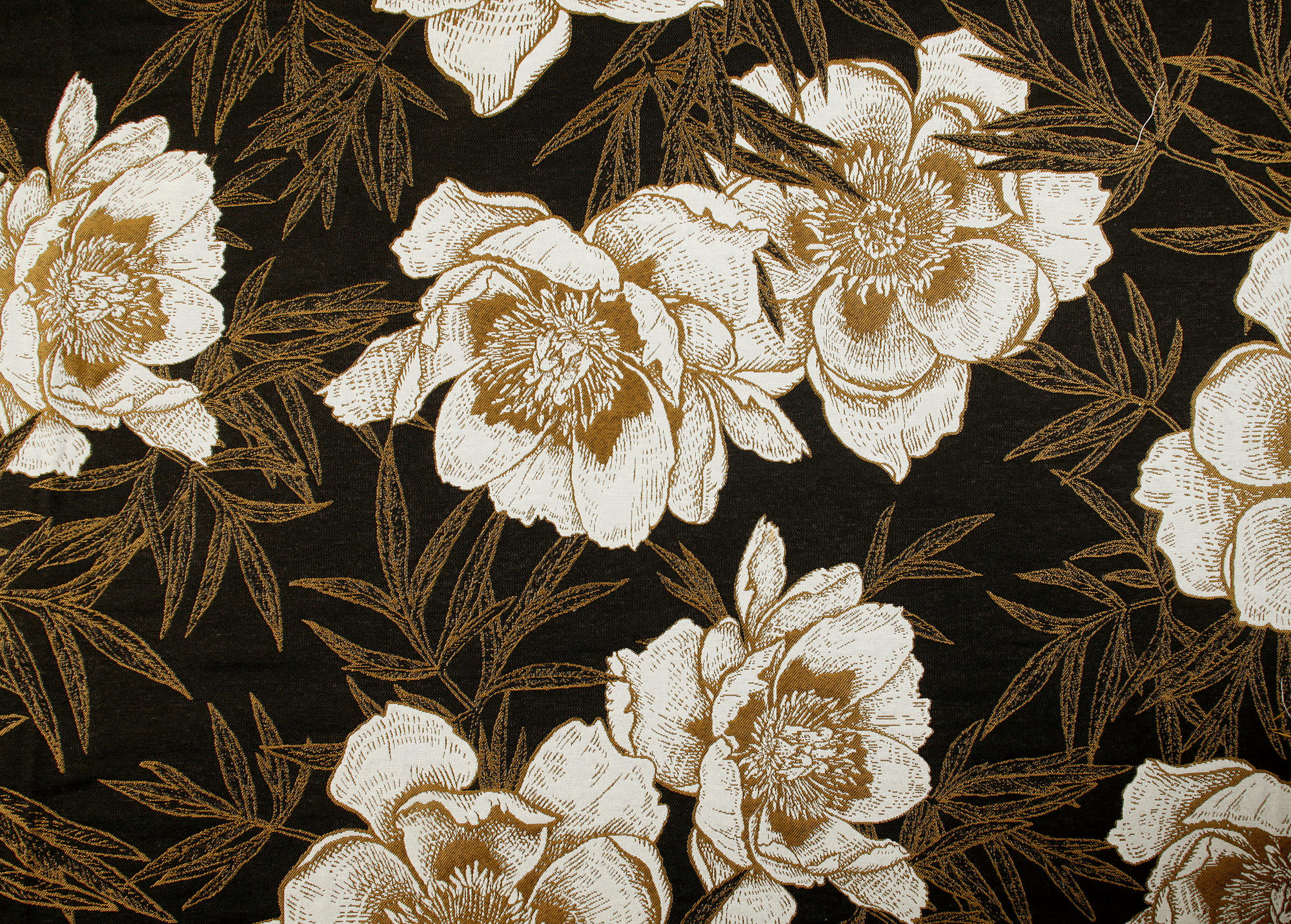 PEONIA - Rideau d'ameublement 140x260cm Noir