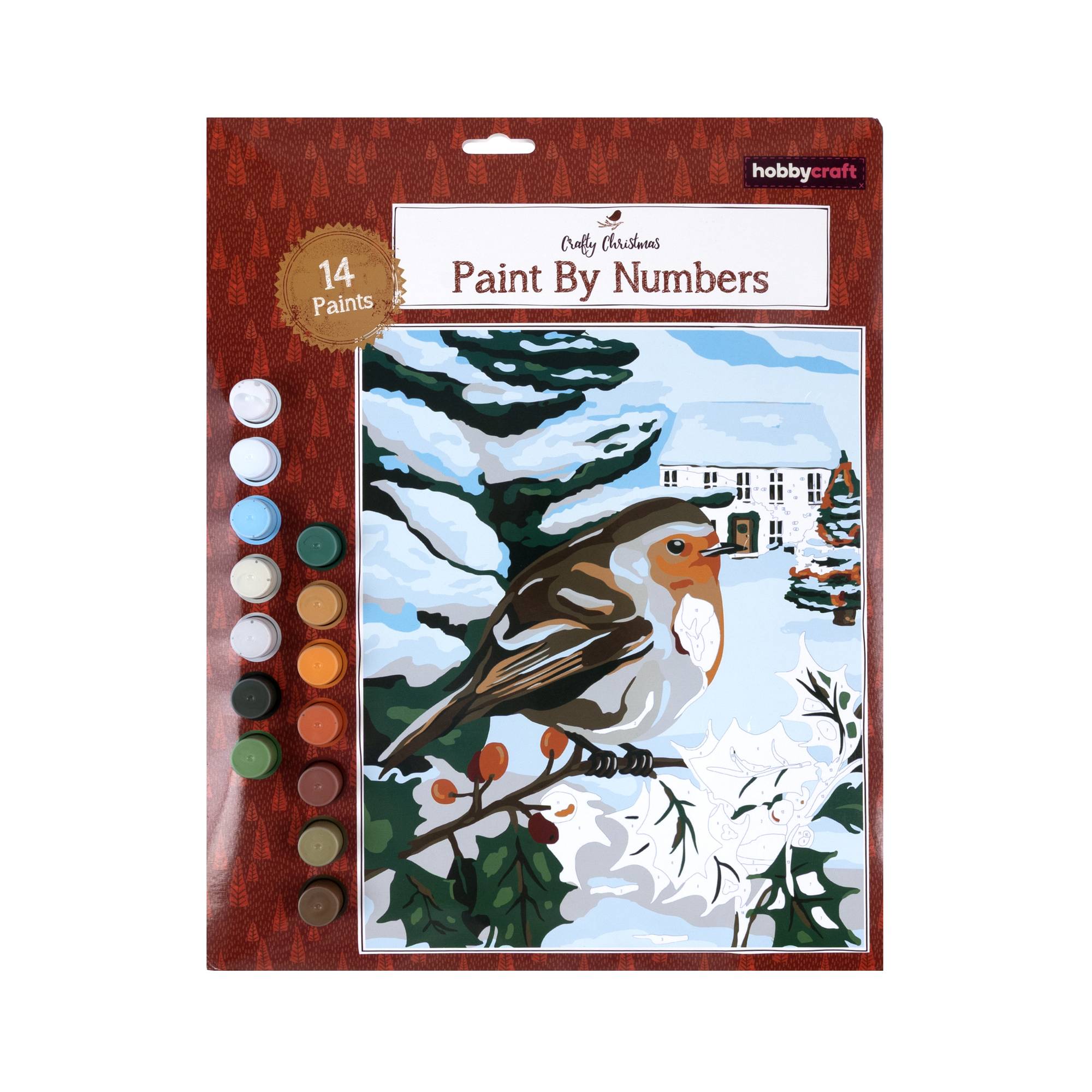 Christmas Robin Paint by Numbers
