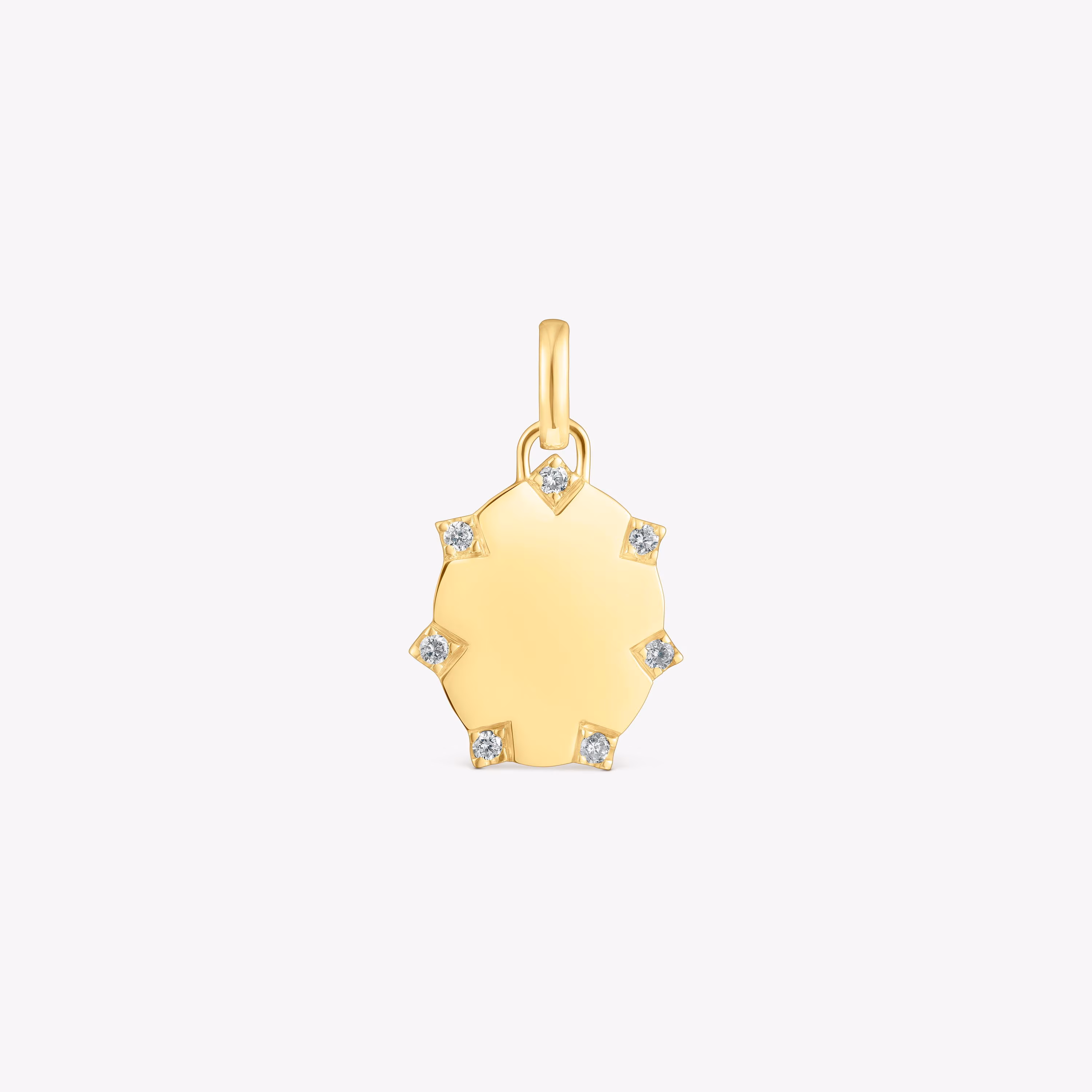 Colgante oval de oro con brillantes Tamara Falcó X TOUS