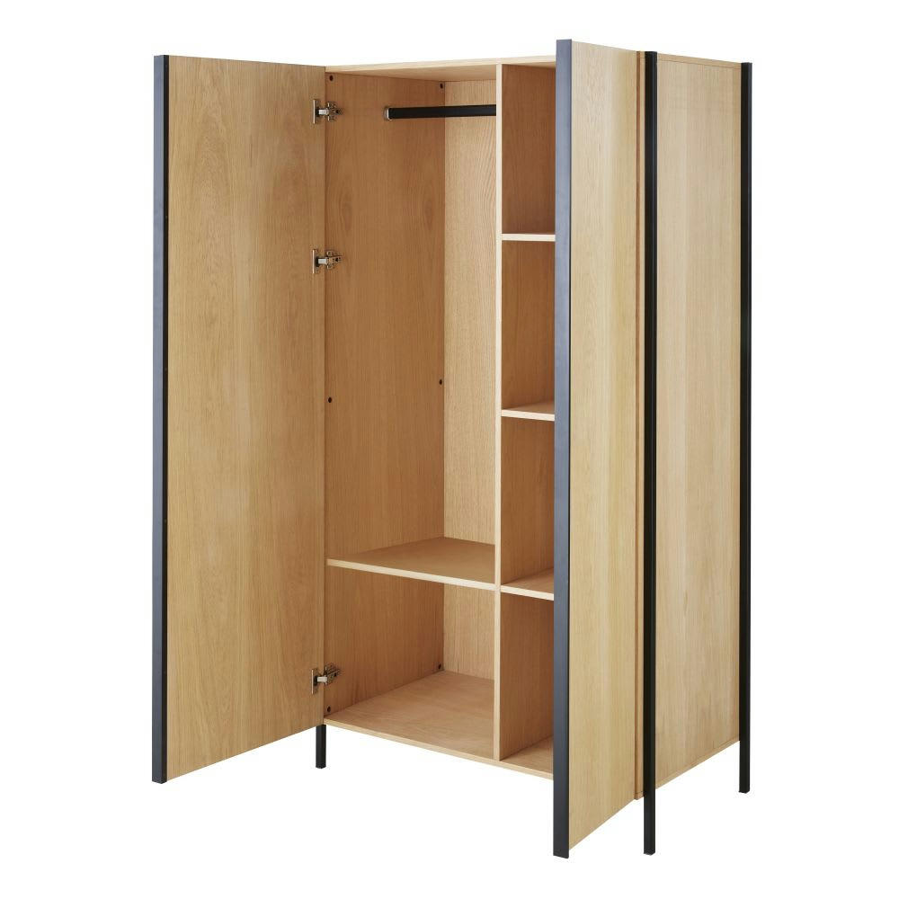 Mudo - Dressing 2 portes et métal noir