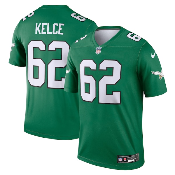 Jason Kelce Philadelphia Eagles Nike Alternate Legend Player Jersey – Kelly Green