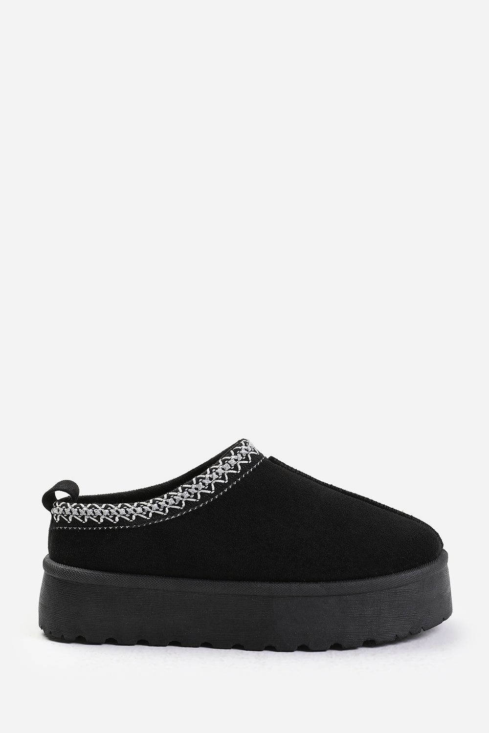 Where's That From Quincy' Cosy Faux-Suede Fur Lining Platform Slipper