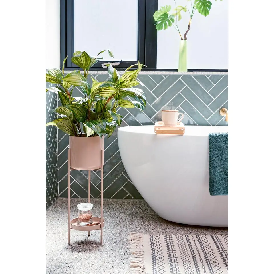 Mica Decorations Colyn Pot op Standaard 60x19cm - Taupe