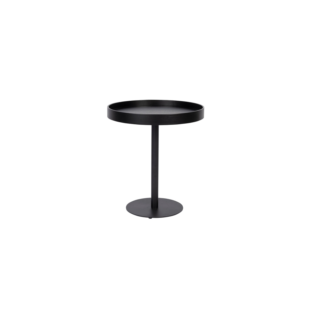 Housecraft Living Yuri Bijzettafel Rond 45x45 cm Hout Zwart